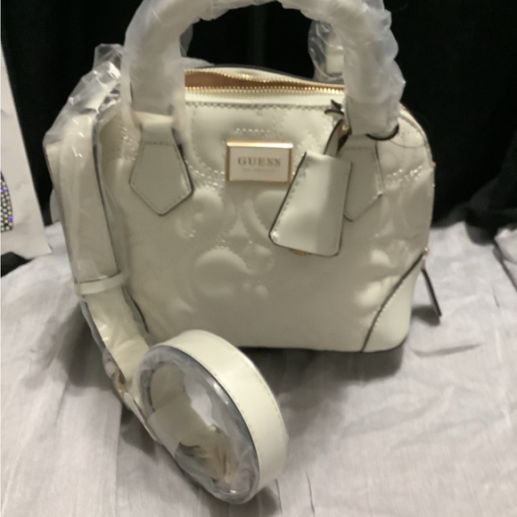 Guess Cream Satchel Bag - Picture 3 of 3